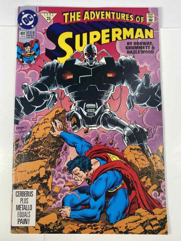 Adventures of Superman #491 VF- 1992 DC Comics C70A