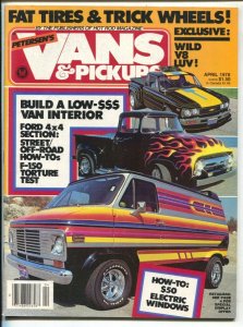 Vans & Pickups #1 4/1978-Petersen-1st issue-Southern States Collection-VF