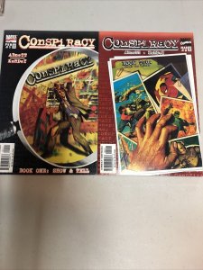 CONSPIRACY (1998) #1-2 (VF/NM) Complete Set- Abnett (Marvel Comics)
