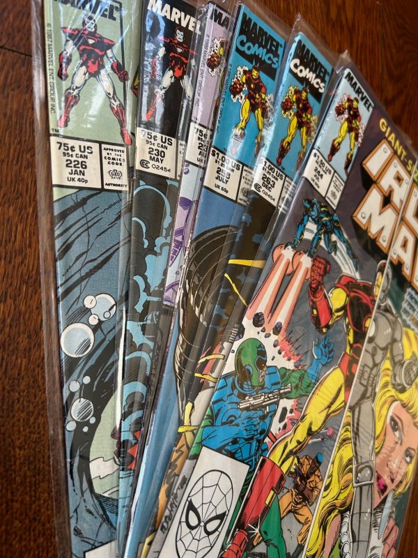 Iron Man lot of 6 issues from late 80's (1988)