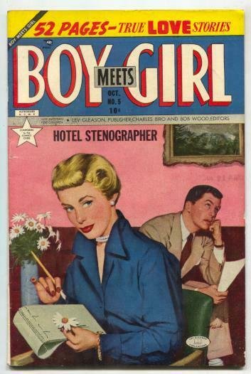 Boy Meets Girl #5 1950-Hotel Stenographer F/VF