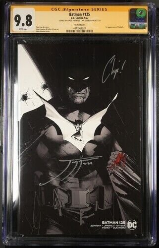 Batman (2022) # 125 (CGC 9.8) Signed Chip Zdarsky * Jorge Jimenez * Sketch Cover