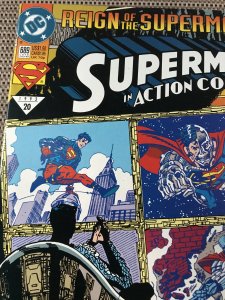 Action Comics #689 : DC 7/93 NM-; Cyborg Superman, Steel, Reign storyline