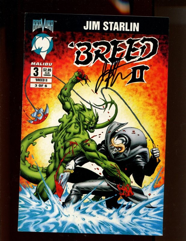 Breed II #3  - SIGNED BY JIM STARLIN! (9.0/9.2) 1995