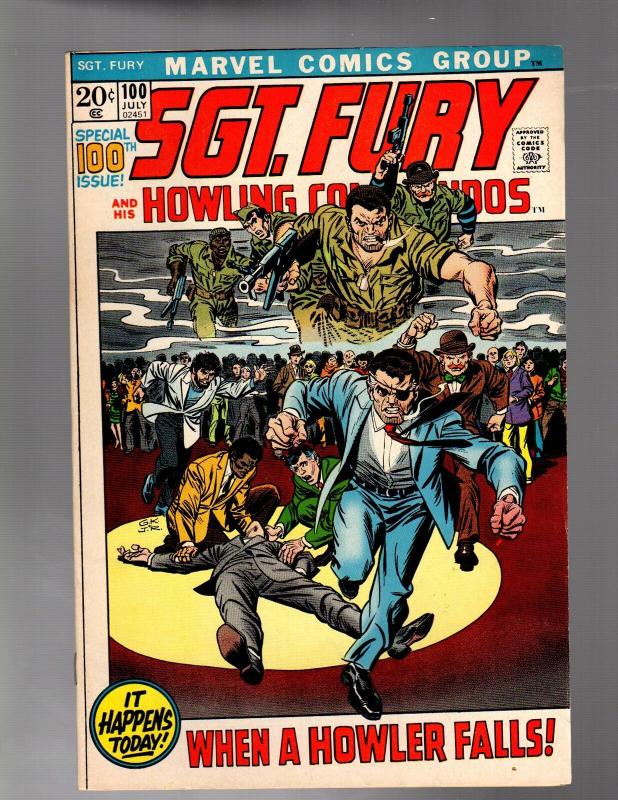 SERGEANT FURY 100 VF PRESENT DAY REUNION STORY