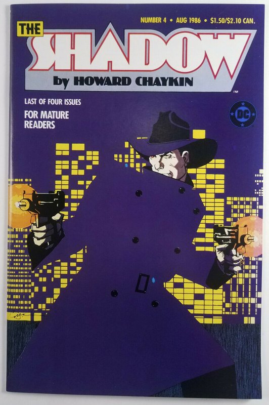 The Shadow By Howard Chaykin 1986 Complete Full Run 1,2,3,4 DC Comics High Grade