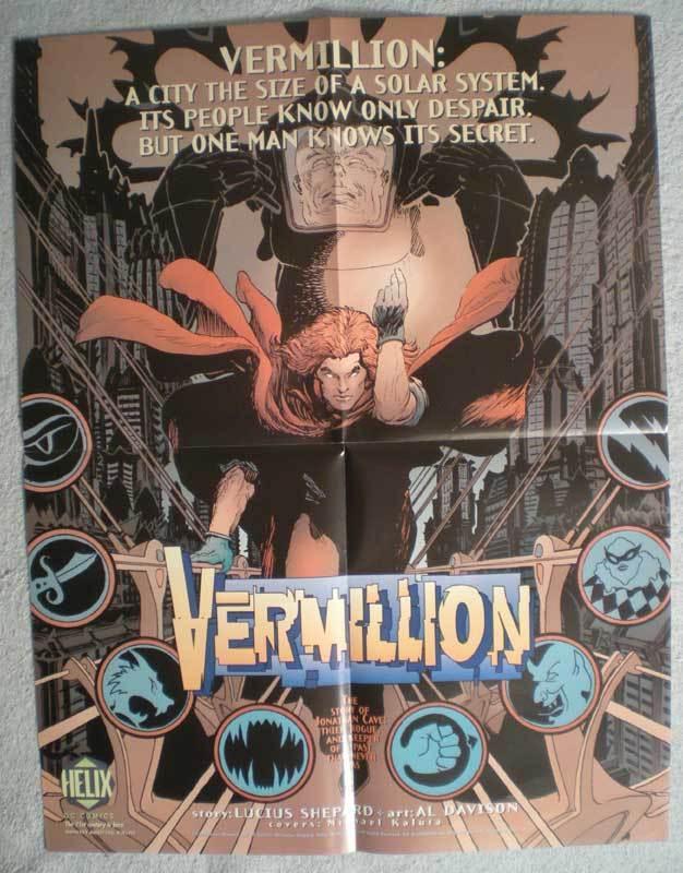 VERMILLION Promo poster, Kaluta, 17x22, 1996, Unused, more Promos in store