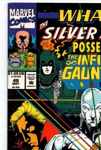 What If? #49 - Silver Surfer Possessed Infinity Gauntlet - Tanos - 1993 - NM 