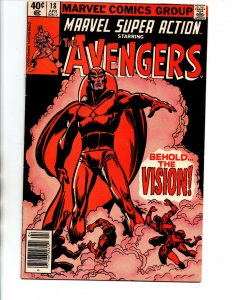 Marvel Super Action #18 - Reprint 1st appearance Vision - Avengers - 1980 -(-VF)