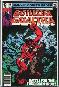 Battlestar Galactica #18 Newsstand Edition (1980) Battlestar Galactica