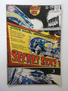 Secret Six #1 (1968) GD/VG Condition! Centerfold detached top staple