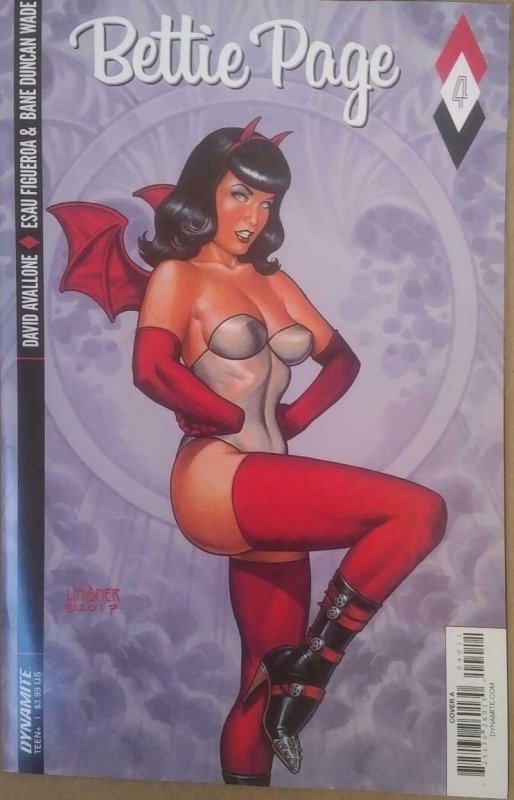 BETTIE PAGE #4 A, VF/NM, Joseph Linsner, 2017, Betty, more in store