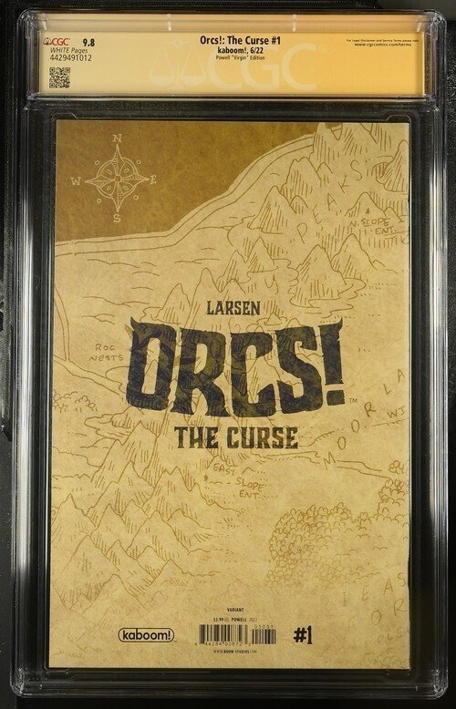 Orcs : The Curse (2022)  # 1 ( CGC 9.8 SS) Signed & Sketch  Eric Powell * Virgin