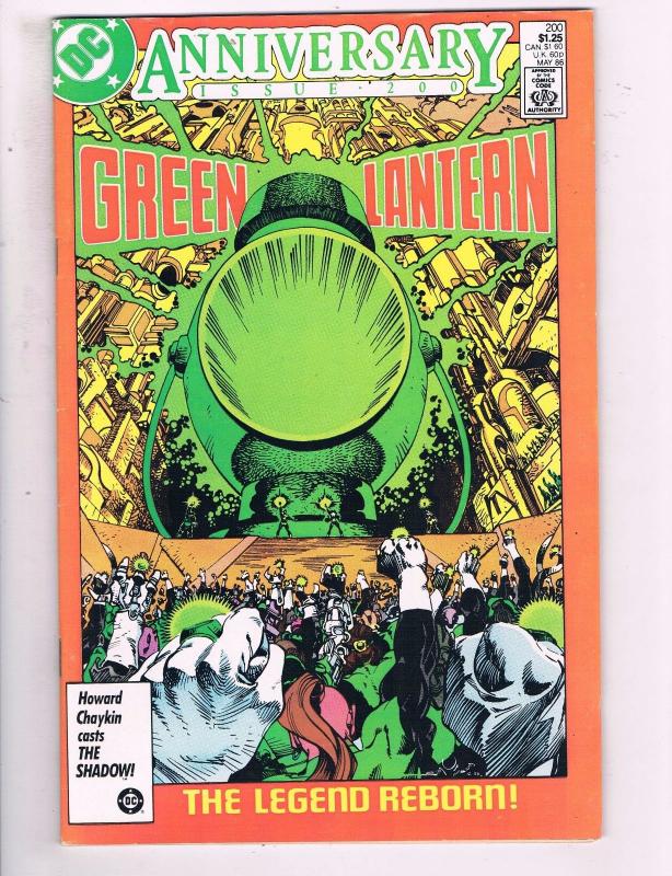 Green Lantern #200 VF DC Comics Anniversary Copper Age Comic Book 1985 DE14