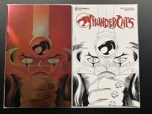 THUNDERCATS #1 CVR Q 1:10 SHALVEY LINE ART + V 1:40 VIRGIN FOIL 2024 PROSHIPPER