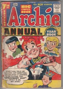 Archie Annual #7 (Nov-55) VG Affordable-Grade Archie, Betty, Veronica, Reggie...