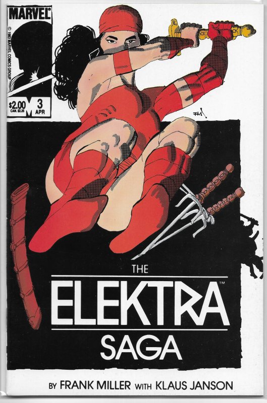 Elektra Saga   #3 of 4 FN/VF (1984) Miller/Janson