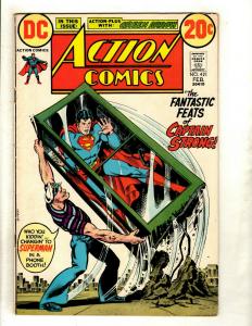 Lot Of 6 Action Comics Feat. Superman # 417 418 421 423 427 440 Batman Flash GK5