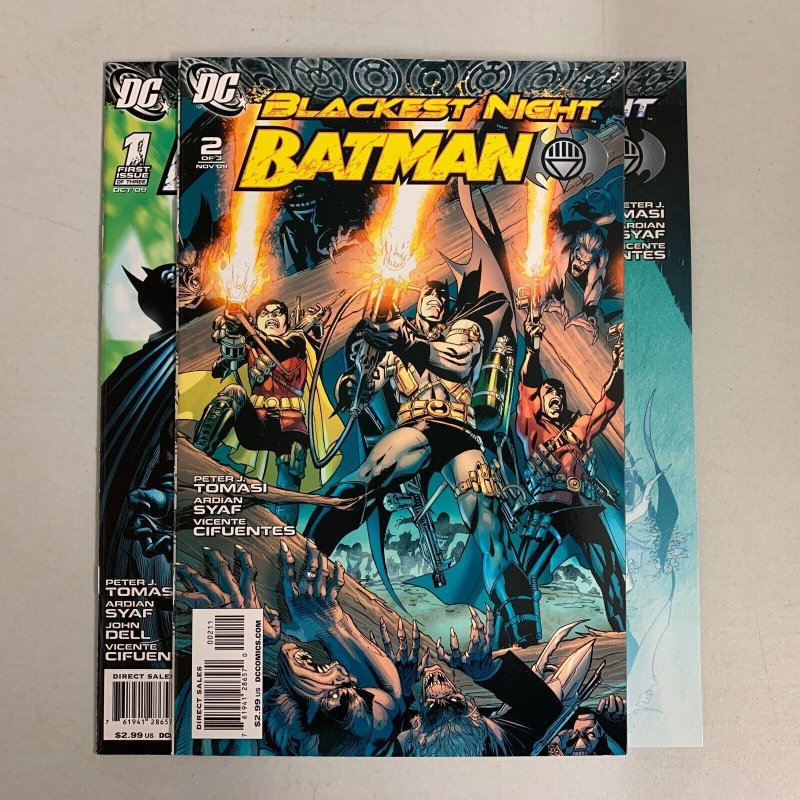 Blackest Night Batman #1-3 Set (DC 2009) 1 2 3 Peter J. Tomasi (+) |  Comic Books - Modern Age, DC Comics, Batman, Superhero / HipComic