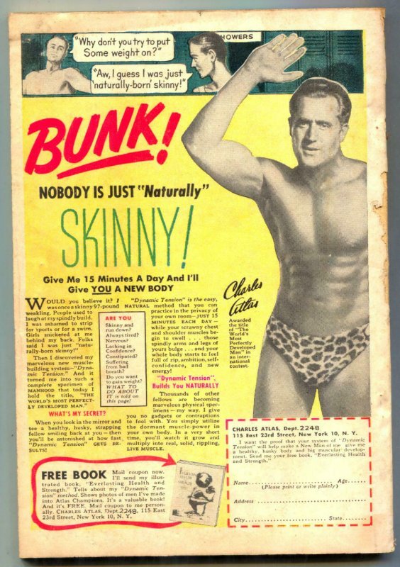 Variety Comics #1 1950- Blue Beetle- Black Tarantula coverless