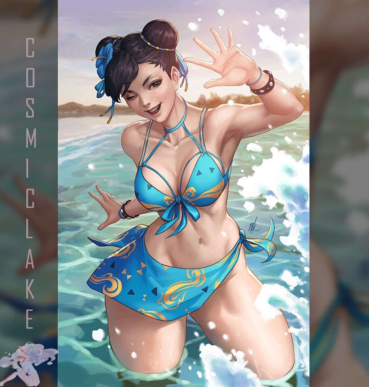 2023 Street Fighter Swimsuit Special #1 Chun-Li Bikini Surf Board Vari –