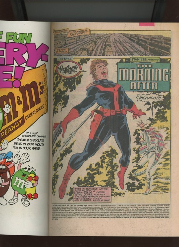 (1986) The Uncanny X-Men #210: COPPER AGE! KEY! DIRECT! COMBINED SHIPPING! (8.5)