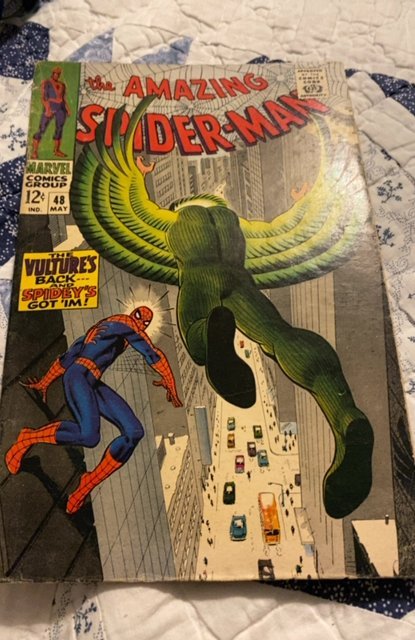 The Amazing Spider-Man #48 (1967)vs the vulture Romita art