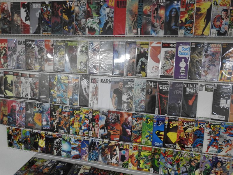 Huge Lot of 160 Comics W/ Fantastic Four, Wonder Woman, Superman Avg FN+