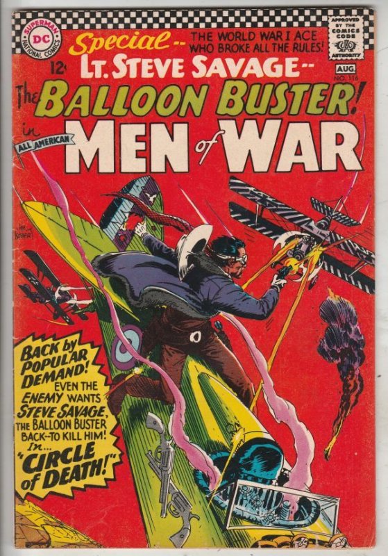 All-American Men of War #116 (Aug-66) VF/NM High-Grade Lt Steve Savage Balloo...