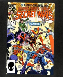 Marvel Super-Heroes Secret Wars #5 X-Men!  Spider-Man!