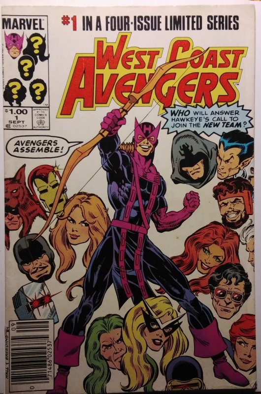 West Coast Avengers #1 CPV Newsstand Edition (1984)