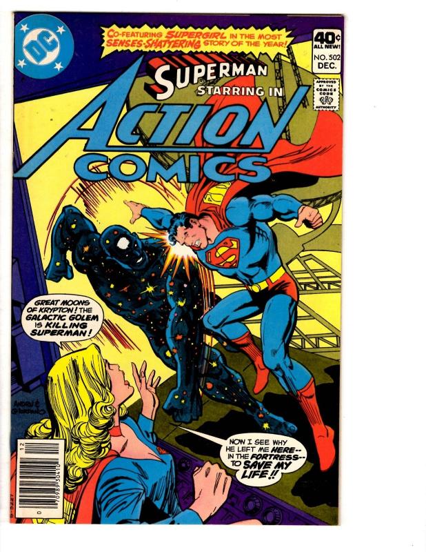 3 Action Comics DC Comic Books # 501 502 503 Superman Supergirl Lana Lang WM4
