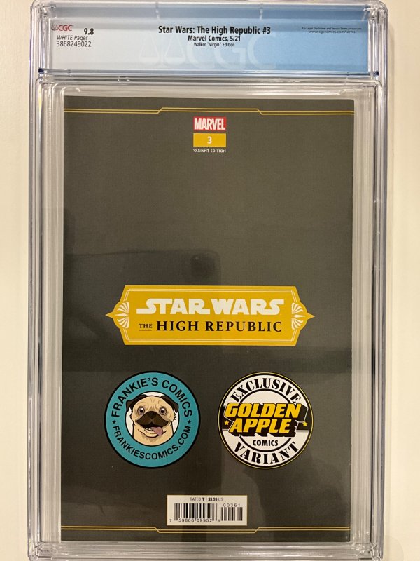 Star Wars: The High Republic #3 Walker Cover B (2021) CGC 9.8