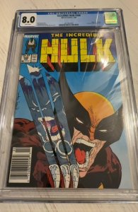 The Incredible Hulk #340 (1988)Wolverine Hulk clash Mcfarlane cover