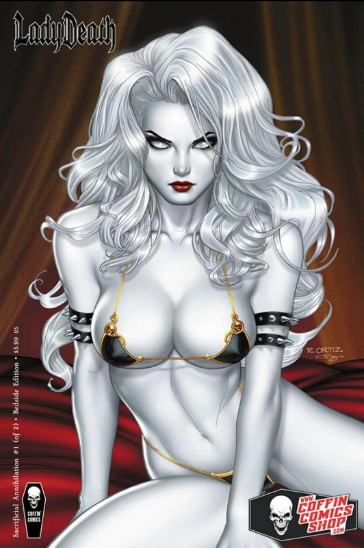 Lady Death: Sacrificial Annihilation #1 (of 2) - Comic Shop Bedside Edition Sign 