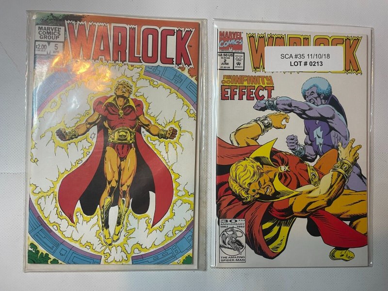 Lot Of 5 Comic Books Marvel Warlock #1 2 3 4 5 Thanos Gamora   49 SM8