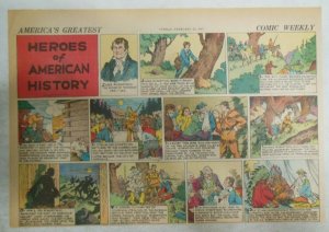 Heroes of American of History by N Afonsky from 2/28/1937 Size: 11 x 15 inches