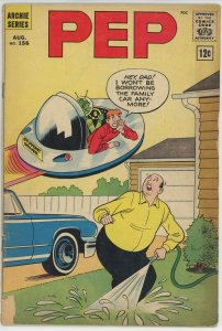 Pep #156 (1940) - 3.5 VG- *Sci Fi Alien Archie Cover* UFO 