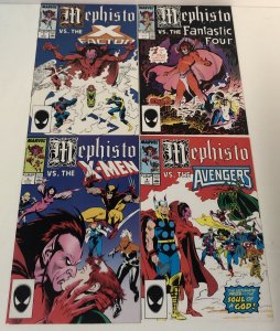 Mephisto vs the X-Factor,FF,X-Men & Avengers(1987) # 1-4 VF/NM Complete Set
