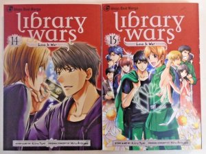 Library Wars Books #1-8, 10-15 (Viz, Shojo Beat)