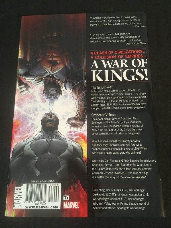 WAR OF KINGS Marvel Hardcover