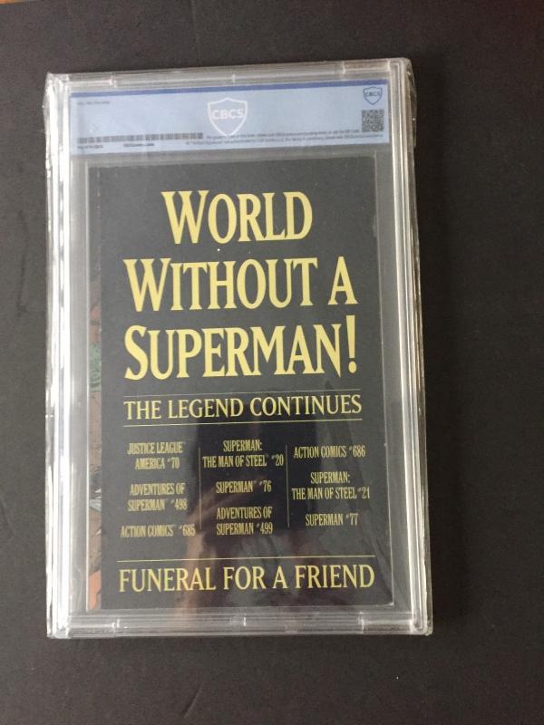 SUPERMAN #75 2nd PRINTING CBCS 7.0 WHITE