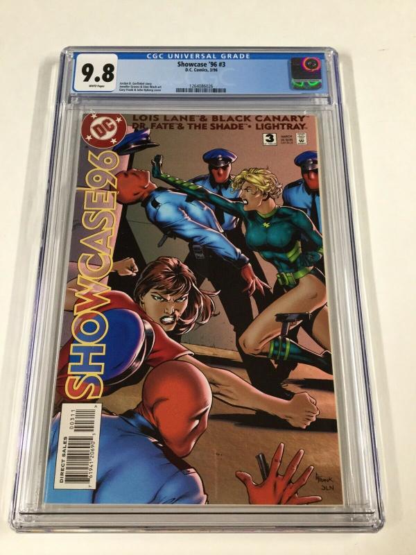 Showcase ‘96 96 1996 Issue 3 Cgc 9.8 White Pages 1st Birds Of Prey Dc Comics