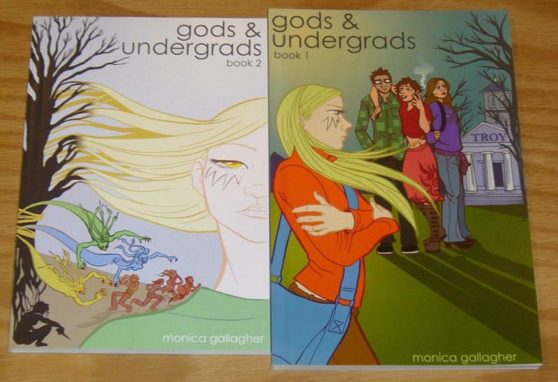 Gods & Undergrads #1-2 VF/NM complete series MONICA GALLAGHER greek gods family