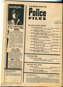 Police Cases 10/1958-escaped killer-crime-terror-mystery-horror-VG