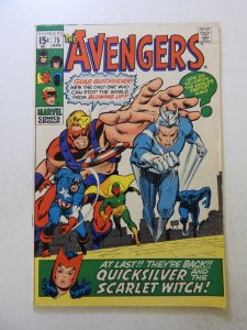 The Avengers #75 (1970) FN- condition stains front/back cover