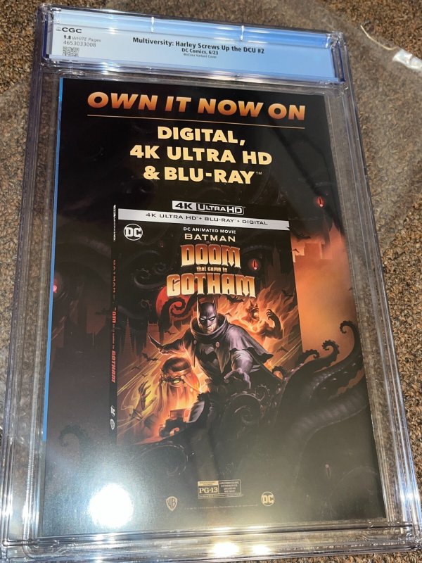 Harley Quinn Screws Up the DCU 2, McCrea 1:25 Variant CGC Graded 9.8