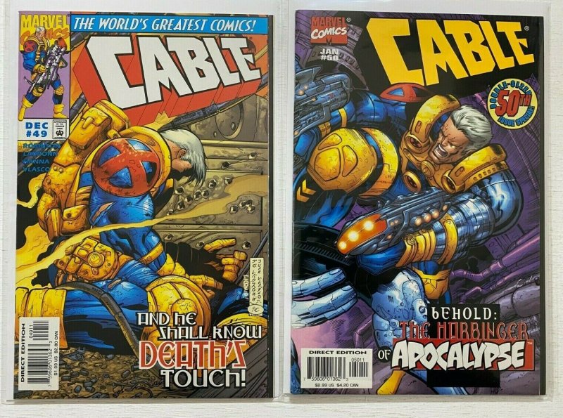 Cable lot #1-50 Marvel 1st Series 50 different books 8.0 VF (1993 to 1998) 