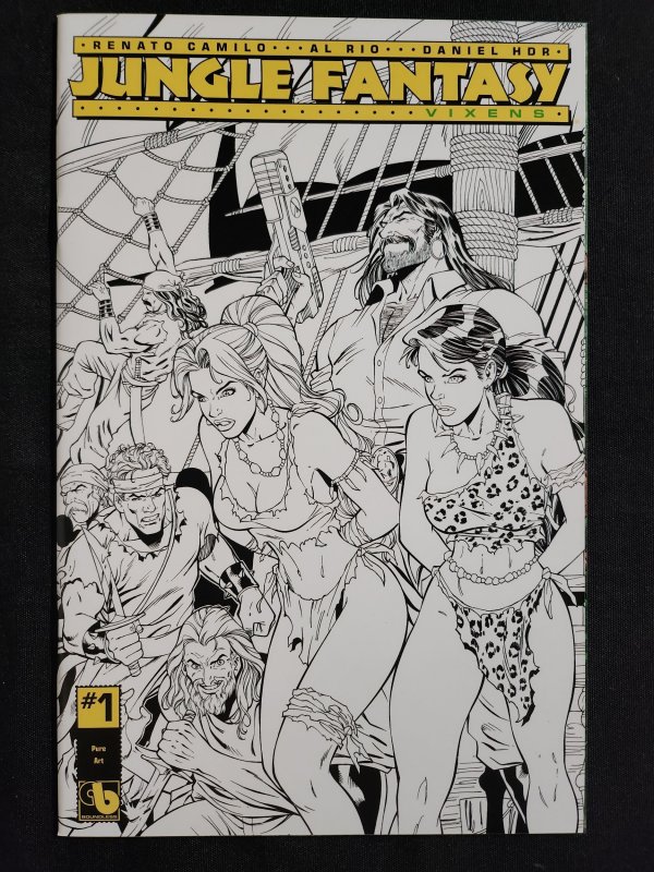 Jungle Fantasy: Vixens 2PC #1-2 - Pure Art B+W Variants (9.2ob) 2016