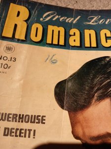 Great Lover Romances 13 December 1953 Golden Age Powerhouse of Deceit Toby Press